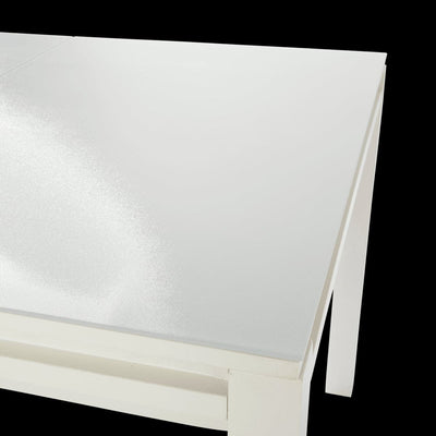 TABLE NATERIAL ODYSSEA II EASY ALUMINIUM GLASS 256/320X100 WHITE - best price from Maltashopper.com BR500015307