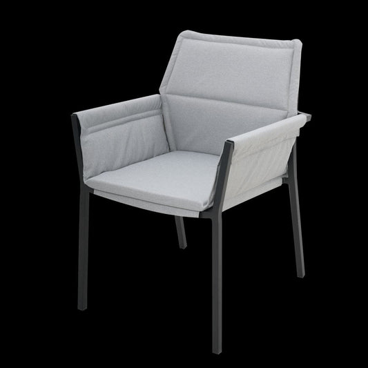 Bricocenter NATERIAL ORION DELTA ALUMINIUM 57X61X83 ANTHRACITE ARMCHAIR