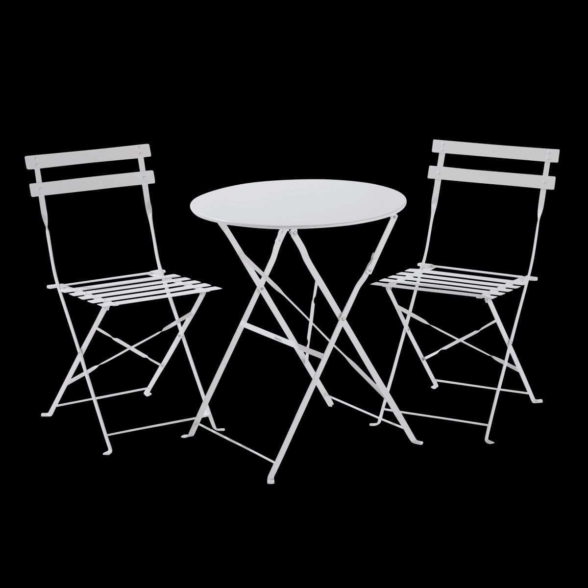 Bricocenter FLORA NATERIAL FOLDING CHAIR ECRU STEEL 41X47XH80