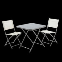 EMYS NATERIAL FOLDING CHAIR STEEL WITH TEXTILENE SEAT WHITE 42X52XH83 - best price from Maltashopper.com BR500009538