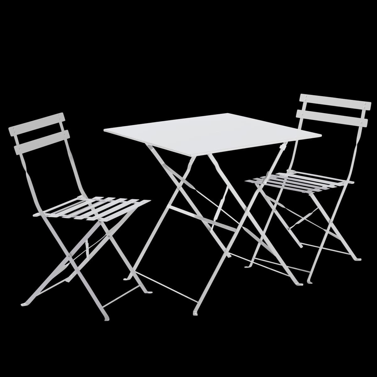 FLORA NATERIAL FOLDING CHAIR ECRU STEEL 41X47XH80 - best price from Maltashopper.com BR500009515