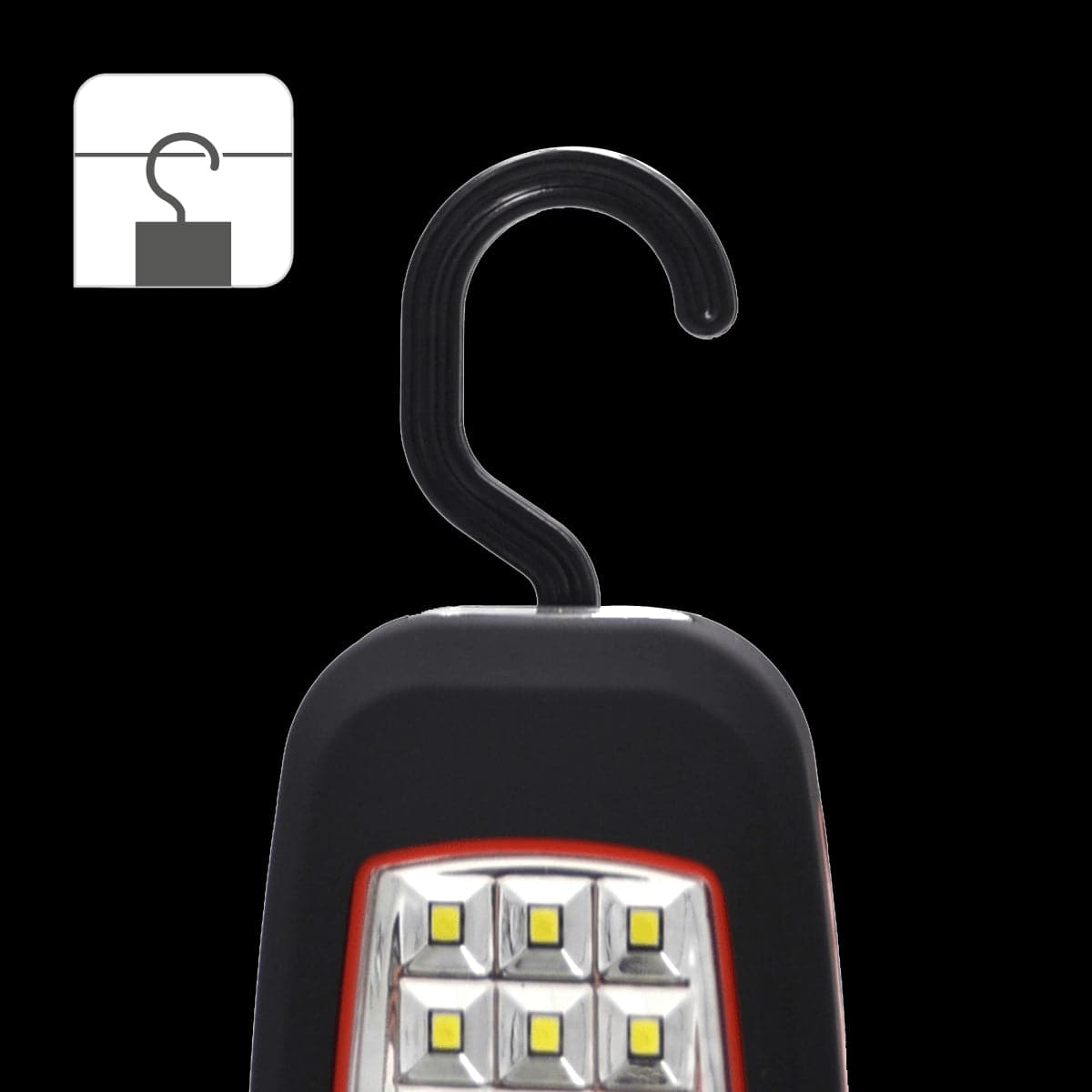 BATTERY-OPERATED LED TORCH WITH HOOK AND SIDE MAGNET LEXMAN - best price from Maltashopper.com BR420000033