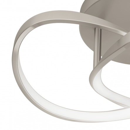 Bricocenter CEILING LAMP ESME METAL NICKEL D35