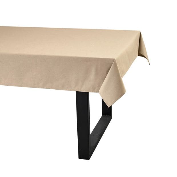 RECYCLE Taupe tablecloth W 138 x L 200 cm - best price from Maltashopper.com CS646268