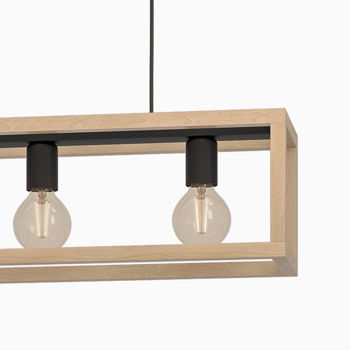 ELGORT CHANDELIER NATURAL WOOD L70 3XE27=40W - best price from Maltashopper.com BR420007306