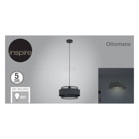 OTTOMAN CHANDELIER METAL BLACK D40 CM E27 - best price from Maltashopper.com BR420007096