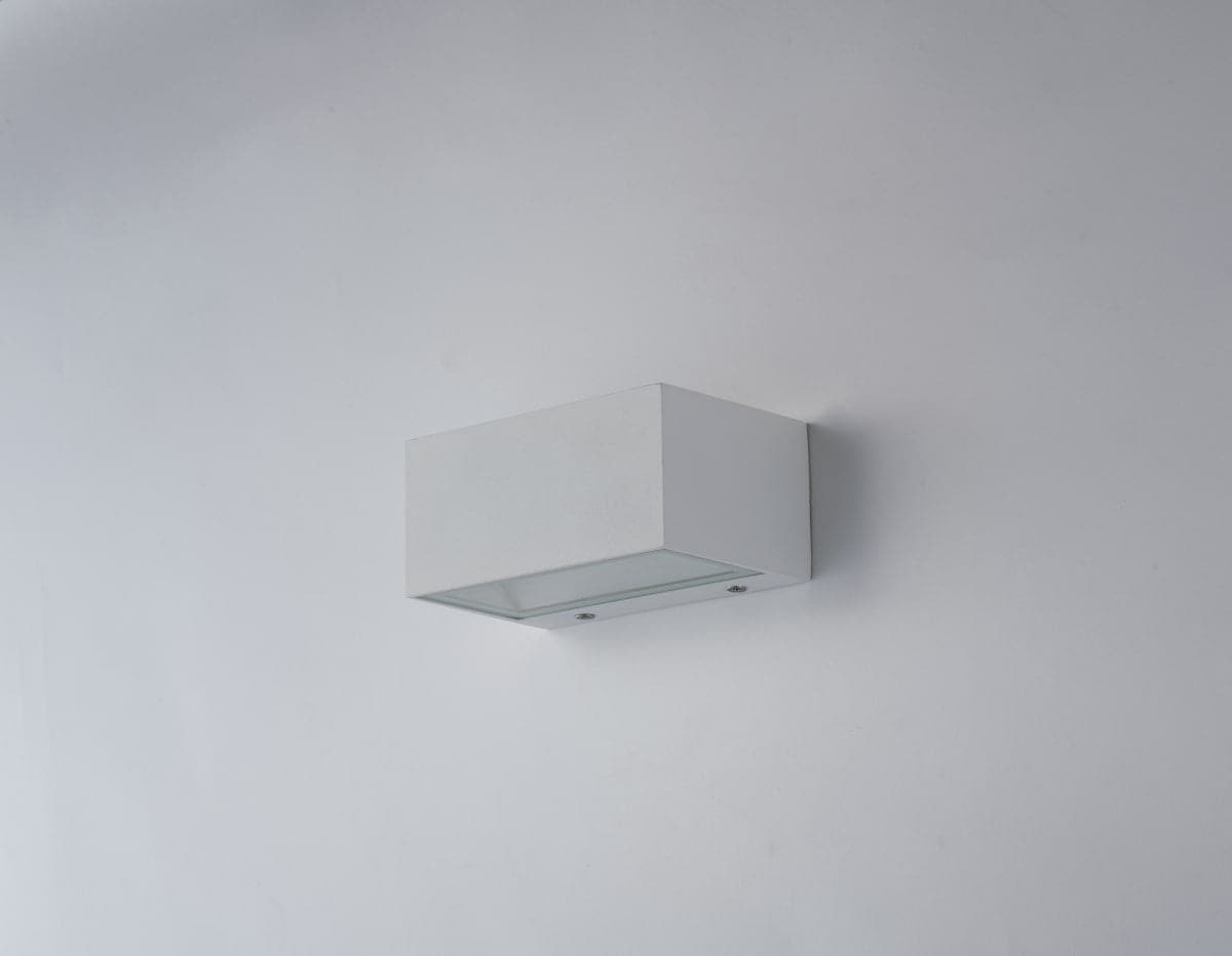 TWIN ALUMINIUM WALL LIGHT WHITE 6.5X14X8.9 CM LED12W CCT IP54 - best price from Maltashopper.com BR420007954