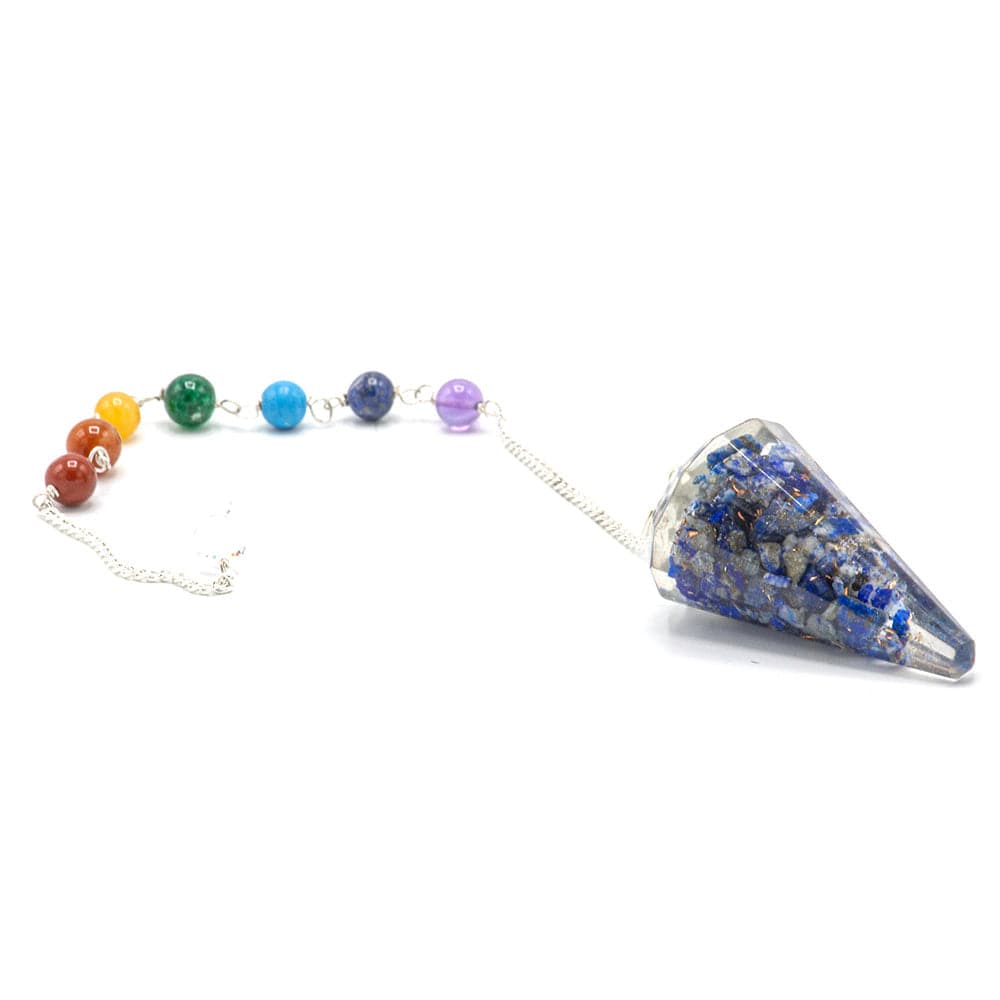 Orgonite Power Chakra Pendulum - Lapis - best price from Maltashopper.com ORGCP-04