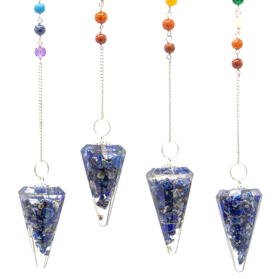 Orgonite Power Chakra Pendulum - Lapis - best price from Maltashopper.com ORGCP-04