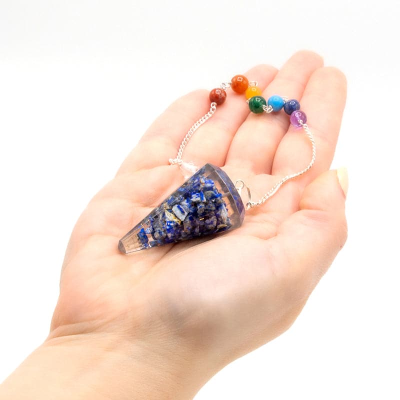 Orgonite Power Chakra Pendulum - Lapis - best price from Maltashopper.com ORGCP-04