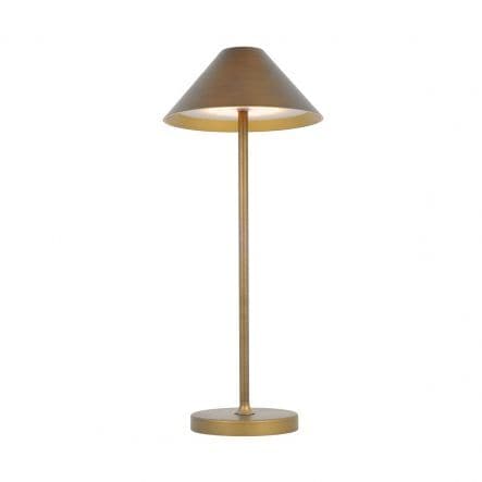 TABLE LAMP LIBERTY ALUMINIUM BRONZE LED 3W WARM LIGHT BATTERY OPERATED WITH TOUCH IP54 - best price from Maltashopper.com BR420007254