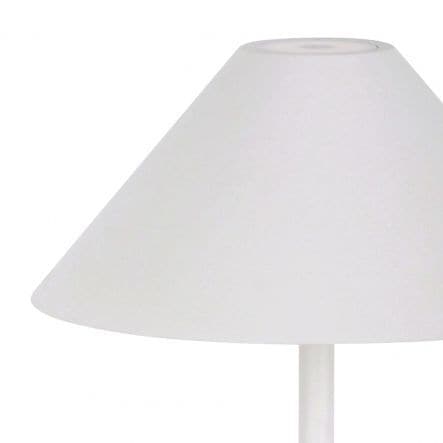 TABLE LAMP LIBERTY ALUMINIUM WHITE LED 3W WARM LIGHT BATTERY OPERATED WITH TOUCH IP54 - best price from Maltashopper.com BR420007252