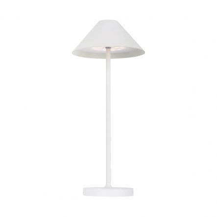 TABLE LAMP LIBERTY ALUMINIUM WHITE LED 3W WARM LIGHT BATTERY OPERATED WITH TOUCH IP54 - best price from Maltashopper.com BR420007252