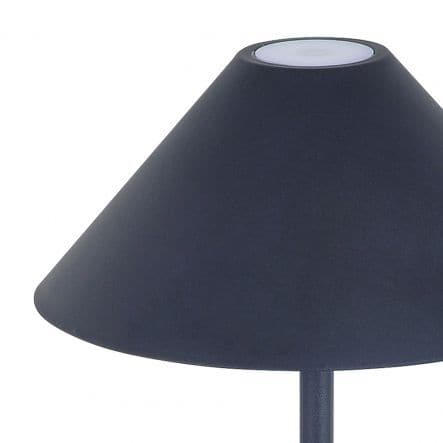 TABLE LAMP LIBERTY ALUMINIUM BLACK LED 3W WARM LIGHT BATTERY OPERATED WITH TOUCH IP54 - best price from Maltashopper.com BR420007251