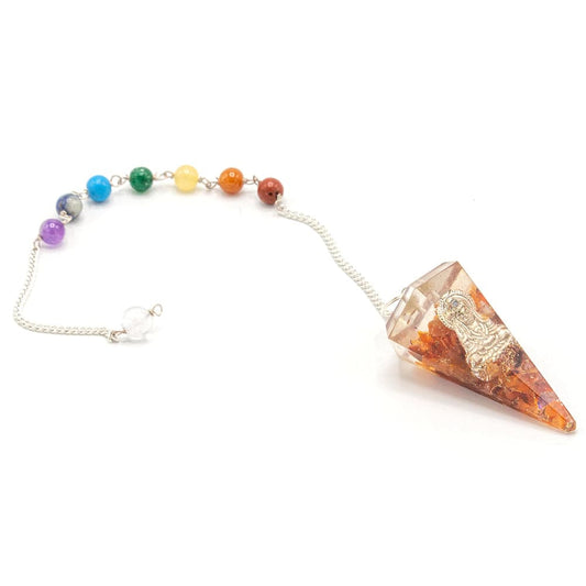 Bliss Orgonite Power Chakra Pendulum - Buddha