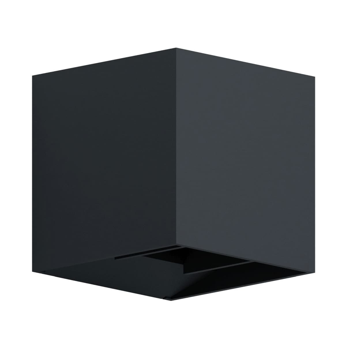 Bricocenter CALPINO ALUMINIUM WALL LIGHT BLACK 10.5X10.5X11 CM LED WARM LIGHT IP54