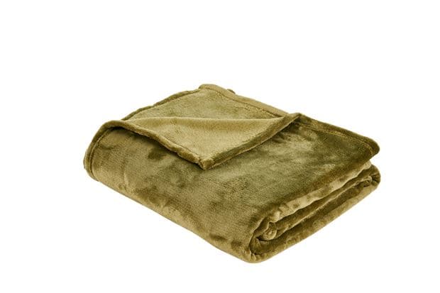 Casa FLANNEL Green plaid, W 180 x L 220 cm