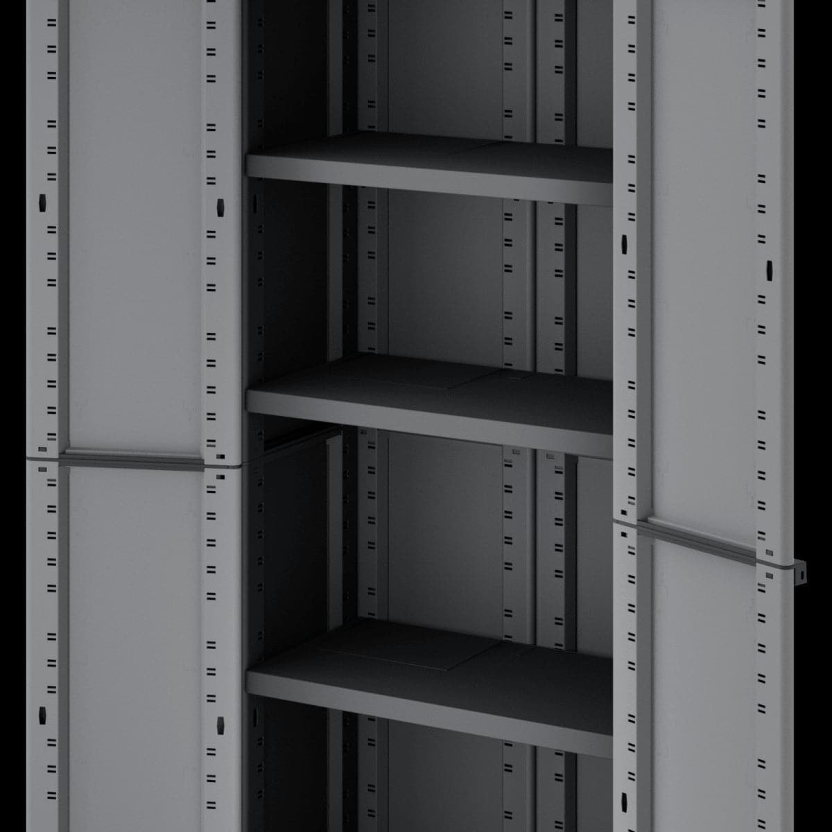 Bricocenter HIGH TRANSFORMABLE RESIN WARDROBE 170X68X39CM SPACEO GREY