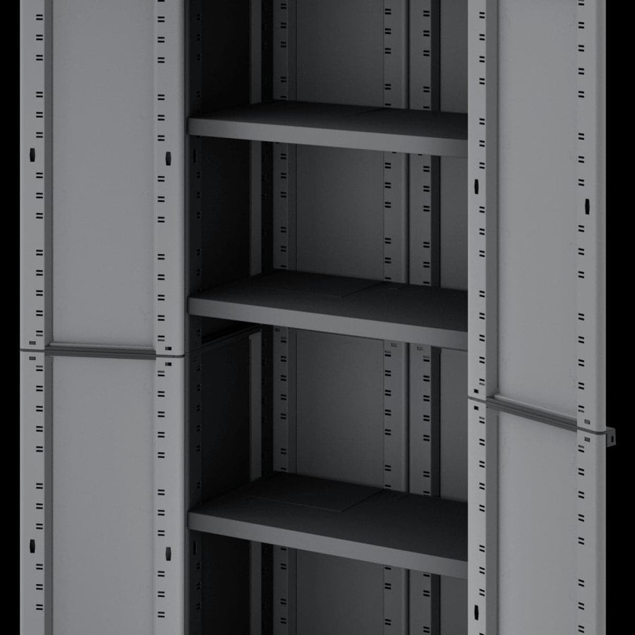 Bricocenter HIGH TRANSFORMABLE RESIN WARDROBE 170X68X39CM SPACEO GREY