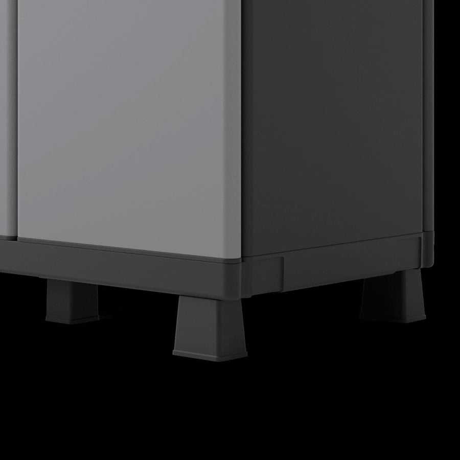 Bricocenter HIGH TRANSFORMABLE RESIN WARDROBE 170X68X39CM SPACEO GREY