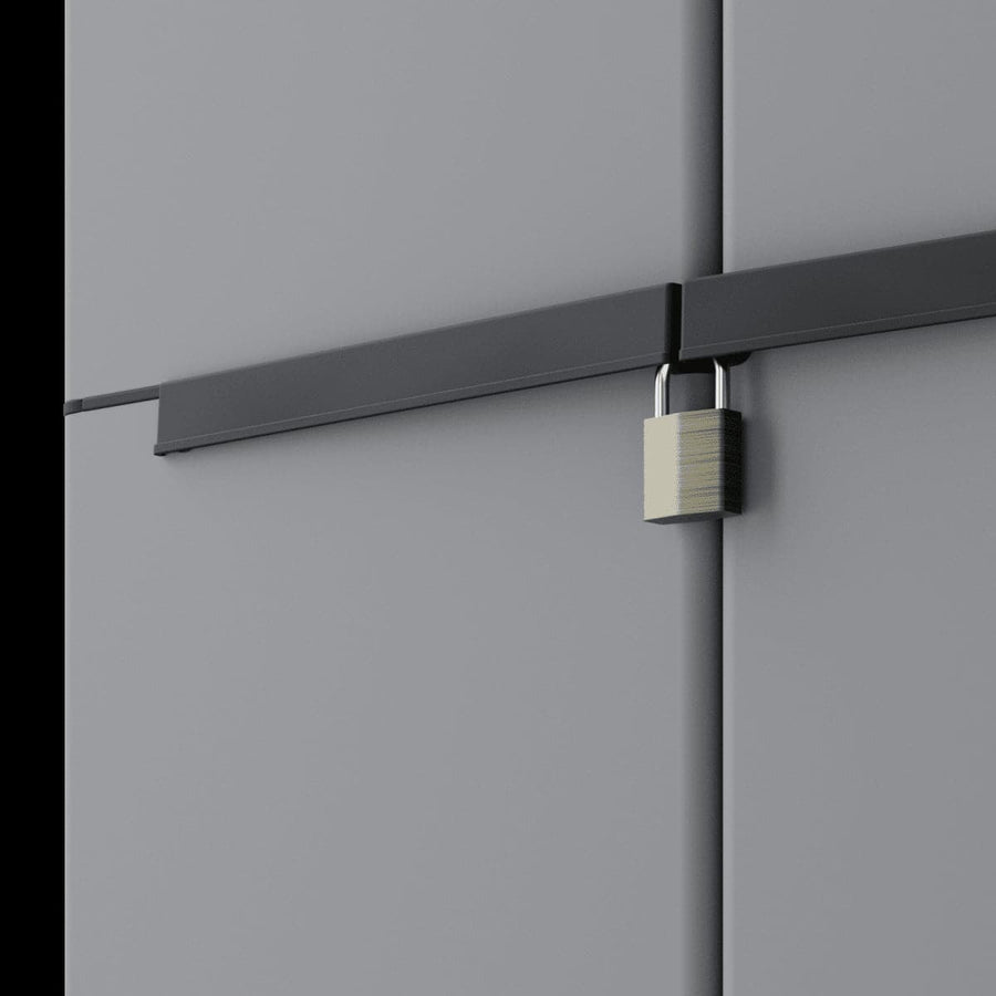 Bricocenter HIGH TRANSFORMABLE RESIN WARDROBE 170X68X39CM SPACEO GREY