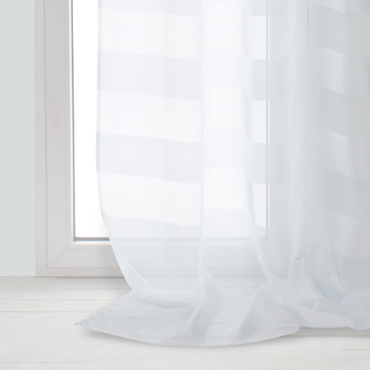 MARYLINE WHITE FILTER CURTAIN 140X280CM WEBBING AND CONCEALED HANGING LOOP - best price from Maltashopper.com BR480009562