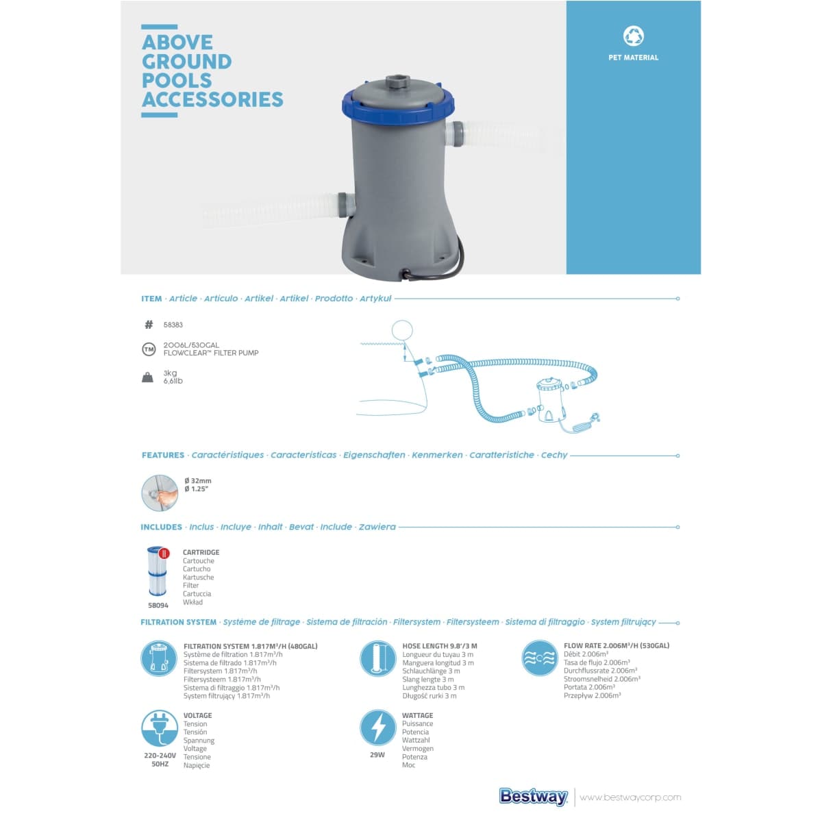 Bricocenter SWIMMING POOL FILTER PUMP