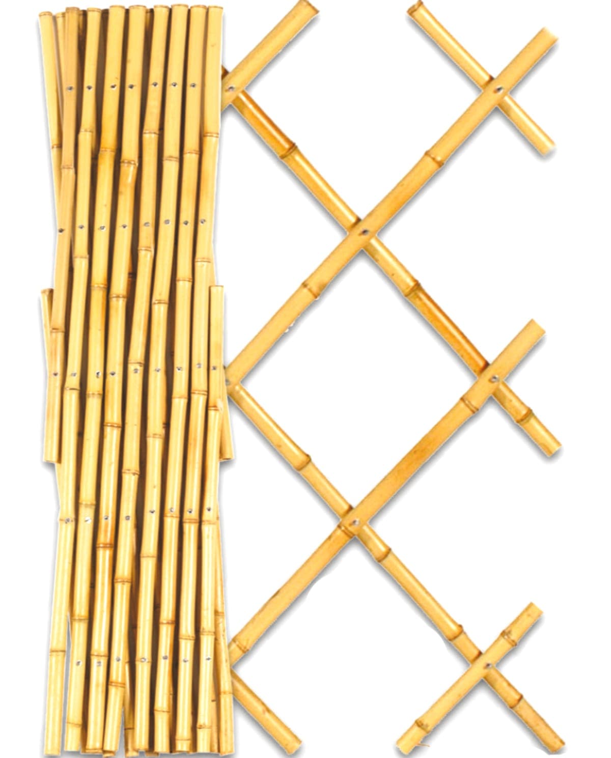 EXTENSIBLE NATURAL BAMBOO TRELLIS 90X180 CM - best price from Maltashopper.com BR500015530