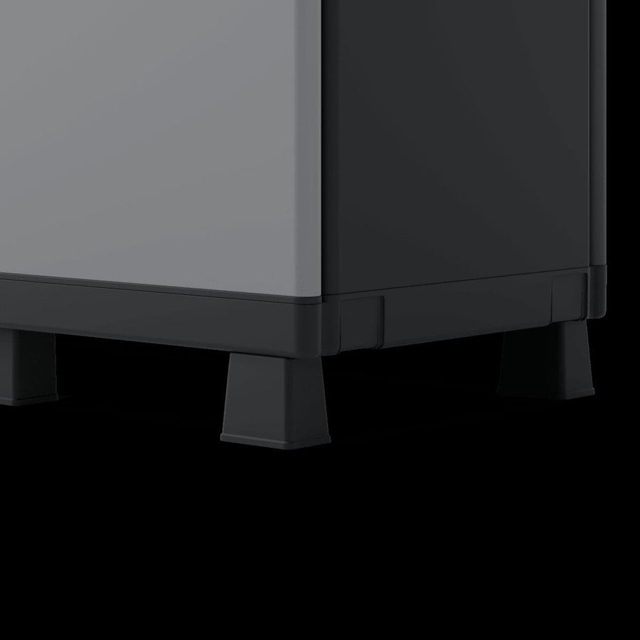 3-DOOR RESIN CUPBOARD 170X102X39CM SPACEO GREY - best price from Maltashopper.com BR440002904
