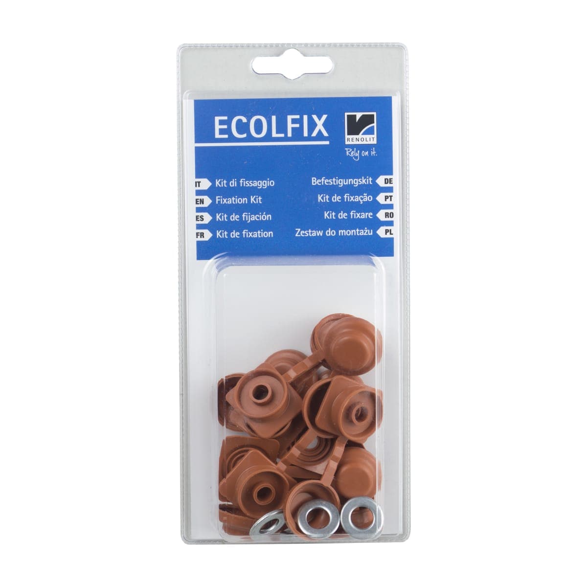 Bricocenter PACK.10PCS ECOLFIX TERRACOTTA