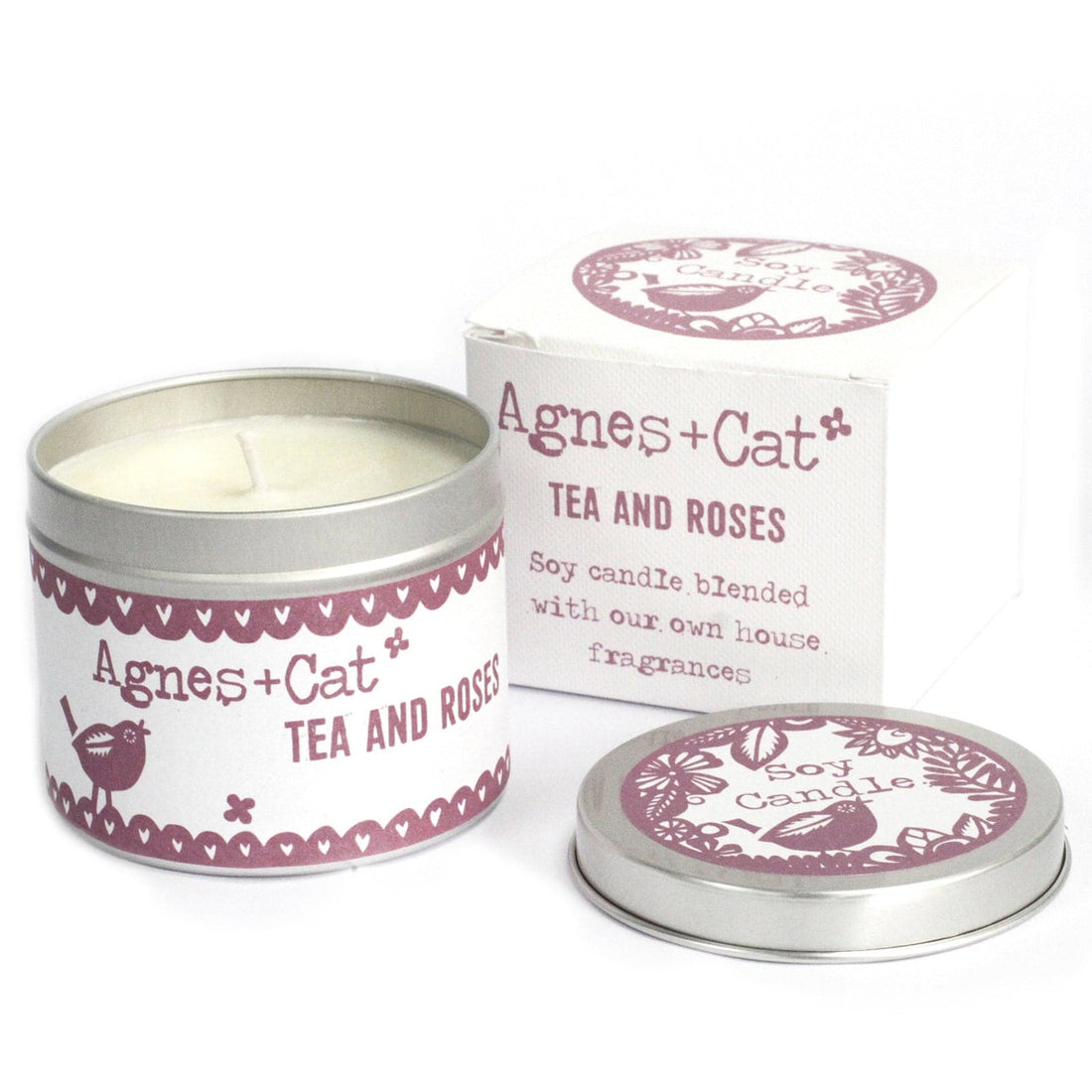 Tin Candle - Tea and Roses - best price from Maltashopper.com ACTC-05