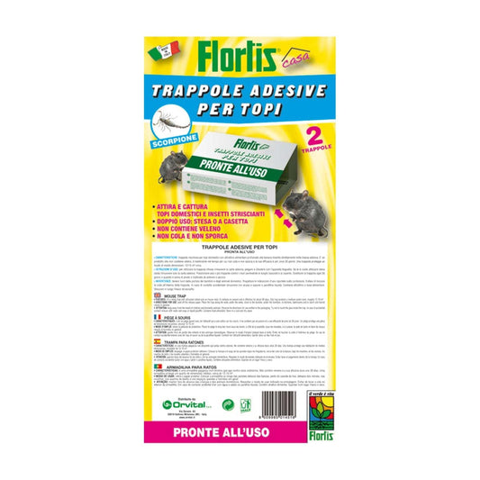 Bricocenter ADHESIVE MOUSE TRAPS FLOW PACK 2 PIECES
