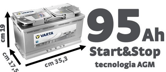 G14 Varta Start/Stop AGM Silver Dynamic Battery - Every Battery