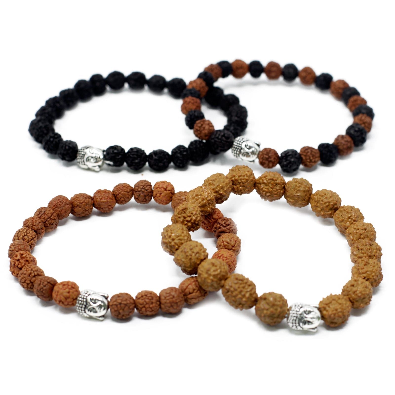 Assorted Rudraksha Buddah Bangles - best price from Maltashopper.com NBANG-04