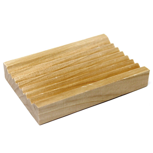 Hemu Wood Soap Dish - Groovy - best price from Maltashopper.com WSOAPD-10