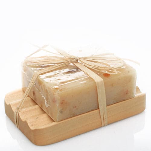 Bliss Hemu Wood Soap Dish - Groovy