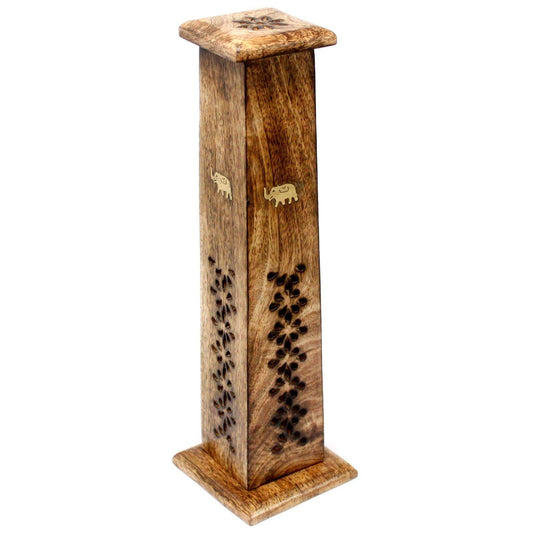 Bliss Tapered Incense Tower - Mango Wood