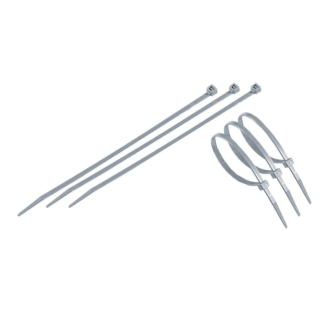 50 CABLE TIES 20 CM SILVER - best price from Maltashopper.com BR510009359