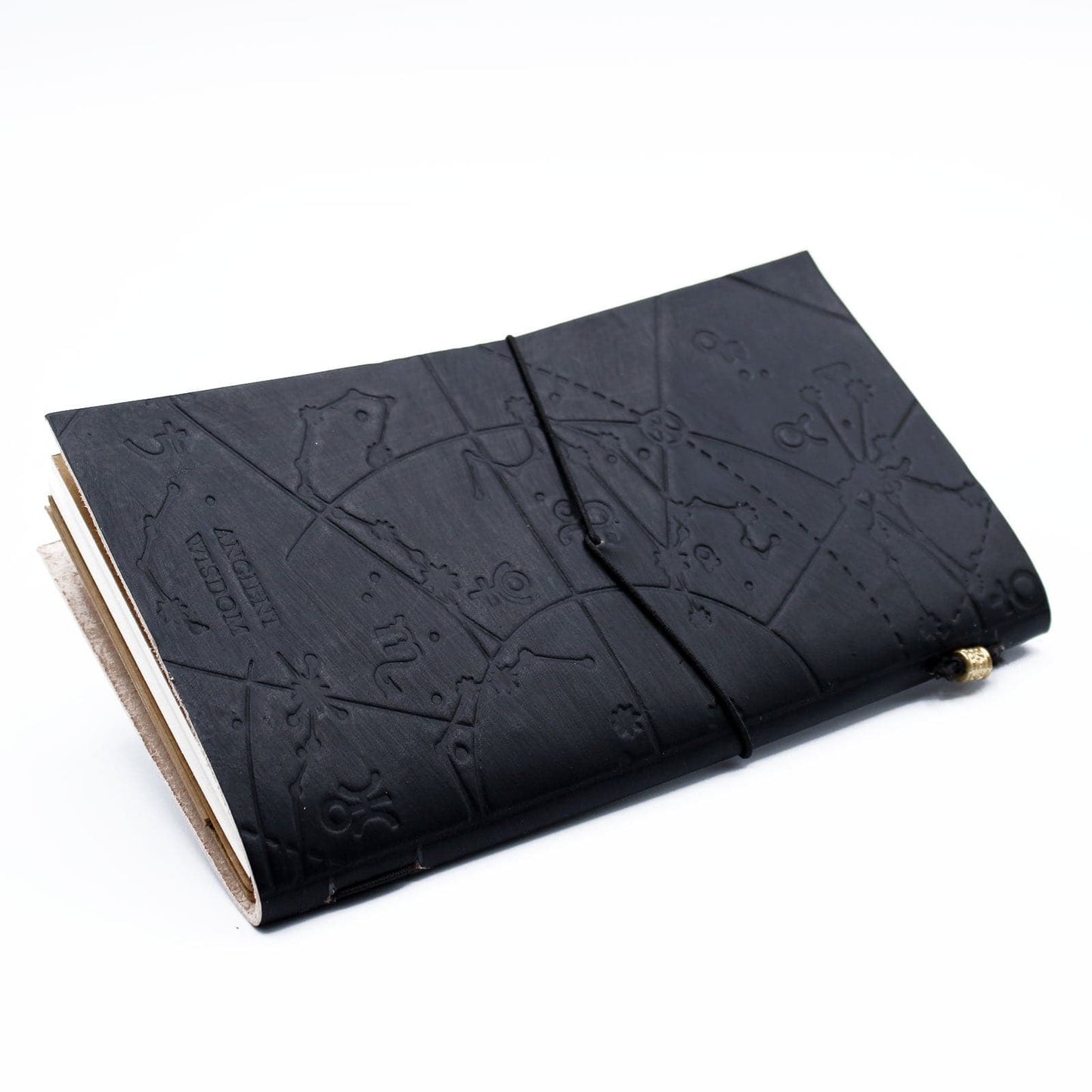 Bliss Handmade Leather Journal - My Little Black Book - Black (80 pages)