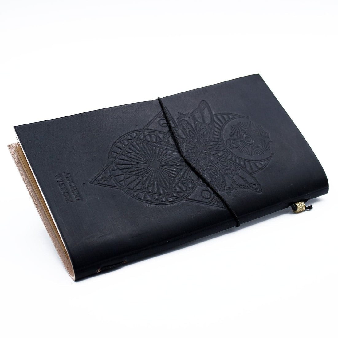 Handmade Leather Journal - My Book of Spells and other Thoughts - Black - best price from Maltashopper.com MSJ-13