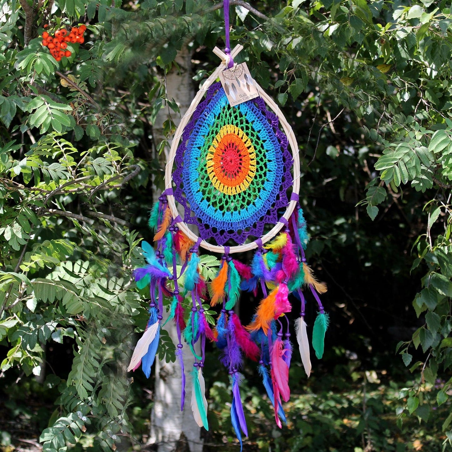 Bali Dreamcatchers - Large Multi Teardrop - best price from Maltashopper.com BDC-18