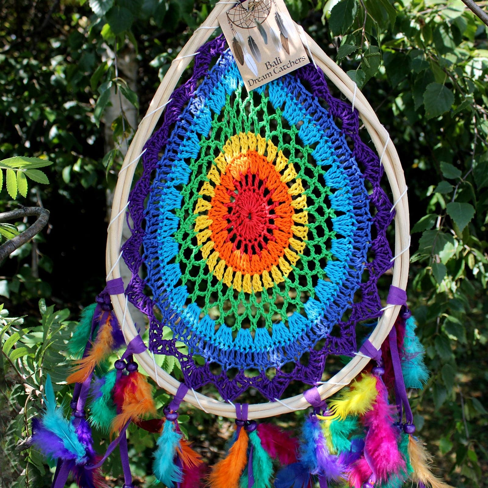 Bali Dreamcatchers - Large Multi Teardrop - best price from Maltashopper.com BDC-18