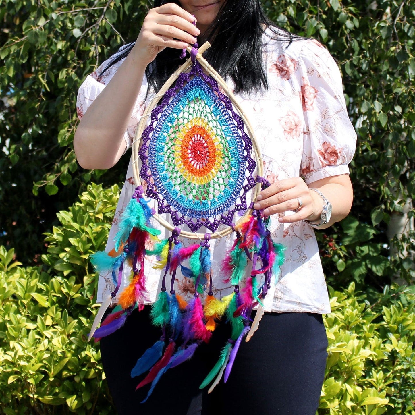 Bali Dreamcatchers - Large Multi Teardrop - best price from Maltashopper.com BDC-18