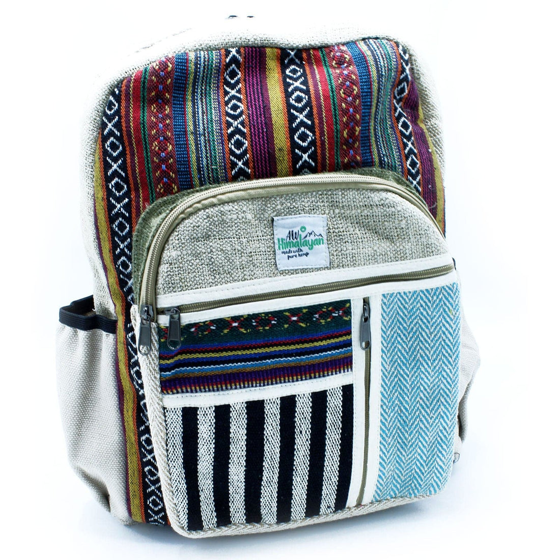 Large Hemp Backpack - Straight Zips Style - best price from Maltashopper.com HEMPB-12