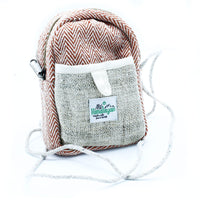Mobile Hemp Bag with String - Random Colour - best price from Maltashopper.com HEMPB-17