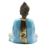 Teal & Gold Buddha - Medium - best price from Maltashopper.com RBUD-06