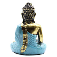 Teal & Gold Buddha - Large - best price from Maltashopper.com RBUD-11