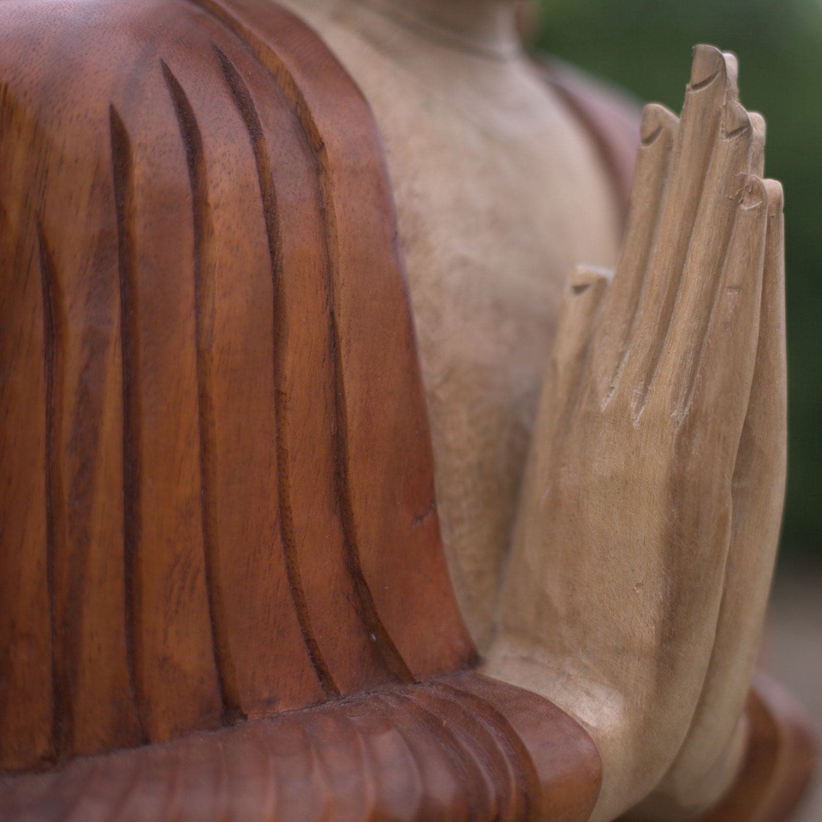 Bliss Hand Carved Buddha Statue - 80cm Welcome