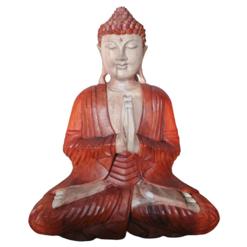 Bliss Hand Carved Buddha Statue - 40cm Welcome