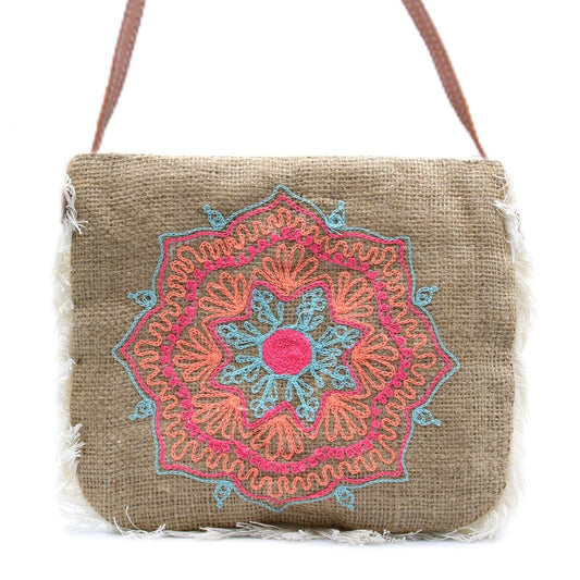 Fab Fringe Bag - Mandela Embroidery - best price from Maltashopper.com FFB-01